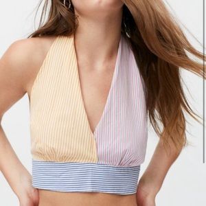 BRAND NEW URBAN OUTFITTERS RENEWAL MULTI STRIPE HALTER TOP